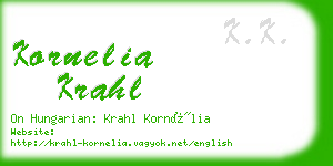 kornelia krahl business card